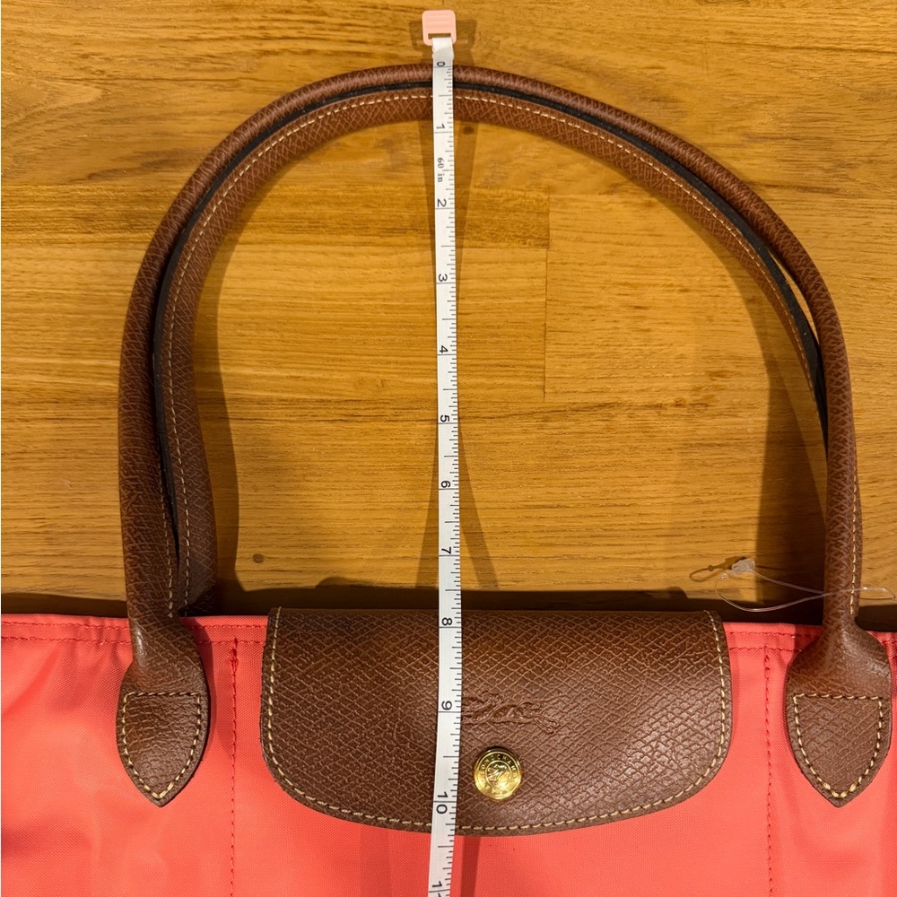 Longchamp Le Pliage Large Coral Nylon Bag - Picture 8 of 11